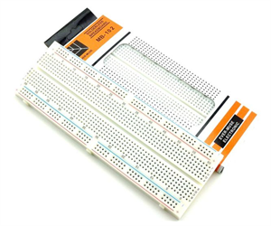 Picture of BREADBOARD 165x55mm 830 HOLES with 2xPOWER RAILS