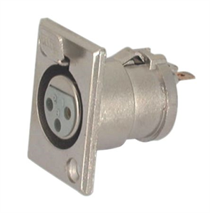 Picture of PANEL MOUNT XLR 3-PIN SOCKET / FEMALE