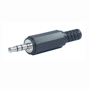 Picture of 3.5mm STEREO PLUG WITH BLACK PLASTIC SLEEVE