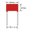 Picture of CAPACITOR POLYESTER 2.2uF 400V P=27