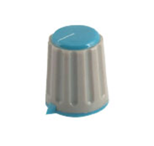 Picture of KNOB PLA BLU HEX POI 18x18x6.0