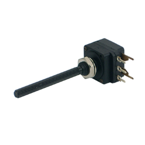 Picture of POT+SWITCH S/T LOG P/M PCB 16MM 10K 0.2W