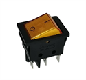 Picture of ROCKER SWITCH DPDT 29x22 AMB ILU