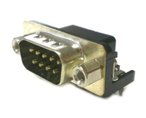 Picture of PLUG D-SUB 9W PCB R/A METAL
