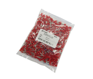 Picture of BOOT LACE TERMINAL RED 1mm2 L=10mm-1K/BAG