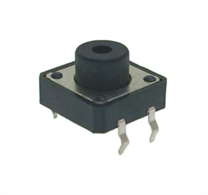 Picture of PCB TACTILE SWITCH DIL 12x12mm ROUND H=7.5