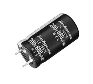 Picture of CAPACITOR ELEC RAD 82uF 450V SNP