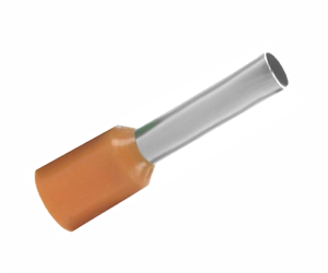 Picture of BOOTLACE FERRULE ORANGE FOR 4mm2 2.5x12