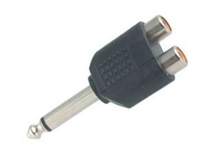 Picture of ADAPTOR 6.3 PLUG - RCAx2 SOCK MON