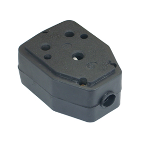 Picture of JANUS COUPLER DOUBLE RUBBER BK