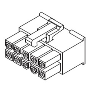 Picture of HOUSING SOCK DUAL ROW 12W 5557