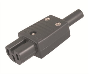 Picture of C15 IEC SOCKET IN-LINE RE-WIRE KEYED TYPE