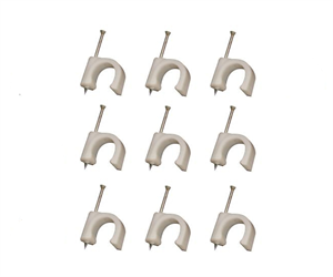 Picture of CIRCLE NAIL IN SADDLE 12mm WHITE - MPQ=10