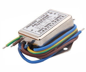 Picture of IEC CASSIS MOUNT W/LEADS EMI FILTER 10A 250VAC