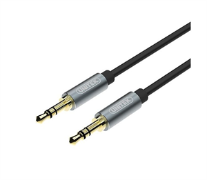 Picture of AUX CABLE PLUG TO PLUG ALUMINIUM CONECTOR 3.5MM 1M