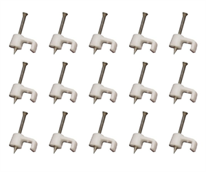 Picture of FLAT NAIL-IN SADDLE 7mm WHITE - 100/BAG