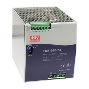 Picture of POWER SUPPLY ENC D/RAIL I=340-550VAC O=24V 40A