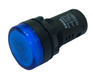 Picture of PILOT LIGHT HIGH BLUE LED 22MM 24V DC/AC