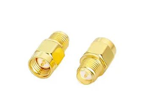Picture of ADAPTER SMA-PLUG TO SMA-SOCKET(REVERSE), GOLD