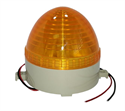 Picture of FLASHING LED LIGHT 24VDC 2W D=70mm YELLOW SCR