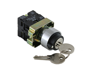 Picture of 3 POS KEY SWITCH MAINTAINED CENTRE NO+NC
