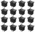 Picture of ROCKER SWITCH MINI SPST 6A BLACK P/FIT 13x19mm - 1