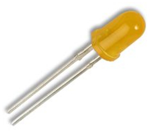 Picture of LED 3mm DI-YL RND 590nm 800mcd 90D BLINKING