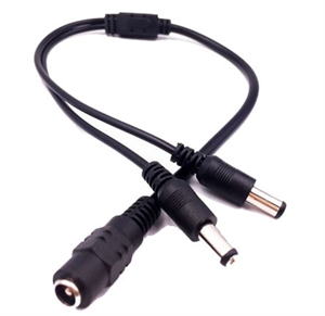 Picture of ADAPTER DC LEAD 2.1MM PLUG - 2x2.1MM SOCKET