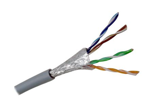 Picture of CAB CAT6 SOLID SHIELDED GREY