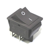 Picture of ROCKER SWITCH DPST BLACK 10A 250V 31x25mm