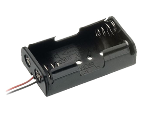 Picture of BATTERY HOLDER FOR 2xAA W/WIRE LEADS
