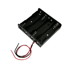 Picture of BATTERY HOLDER FOR 4xAA W/WIRE LEADS