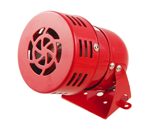 Picture of MINI MOTORIZED SIREN 230VAC 75x114x83mm RED