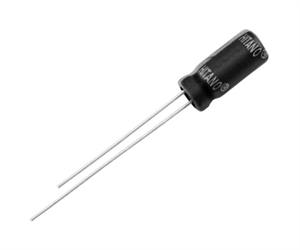 Picture of CAPACITOR ELEC RAD 4.7uF 50V ST