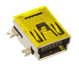 Picture of MINI USB SOCKET R/A SMD TYPE-B 5P