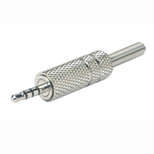 Picture of PLUG TRRS 2.5mm STEREO MN 4 POLE MET
