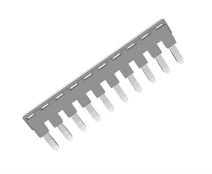 Picture of BRIDGE TERMINAL BAR 10W ISOLATED GREY TOP P=8.0
