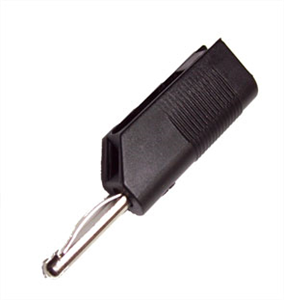 Picture of PLUG BANANA 4mm BLK RET TOP-ST