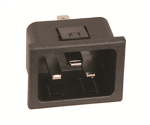 Picture of C20 / IEC320 PLUG CLIP IN TYPE