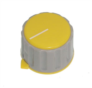 Picture of KNOB PLA YEL HEX POI 20x29x6.3