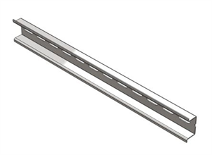 Picture of DIN RAIL STEEL 35x15mm L=2m GALVANISED SILVER