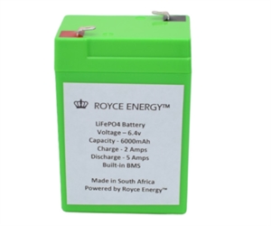 Picture of 6.4V 6000mAh LITHIUM PHOSPHATE BATTERY	
