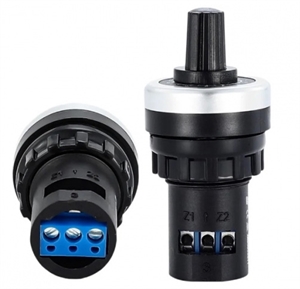 Picture of PANEL MOUNT POTENTIOMETER 22mm IP65 500-OHMS	